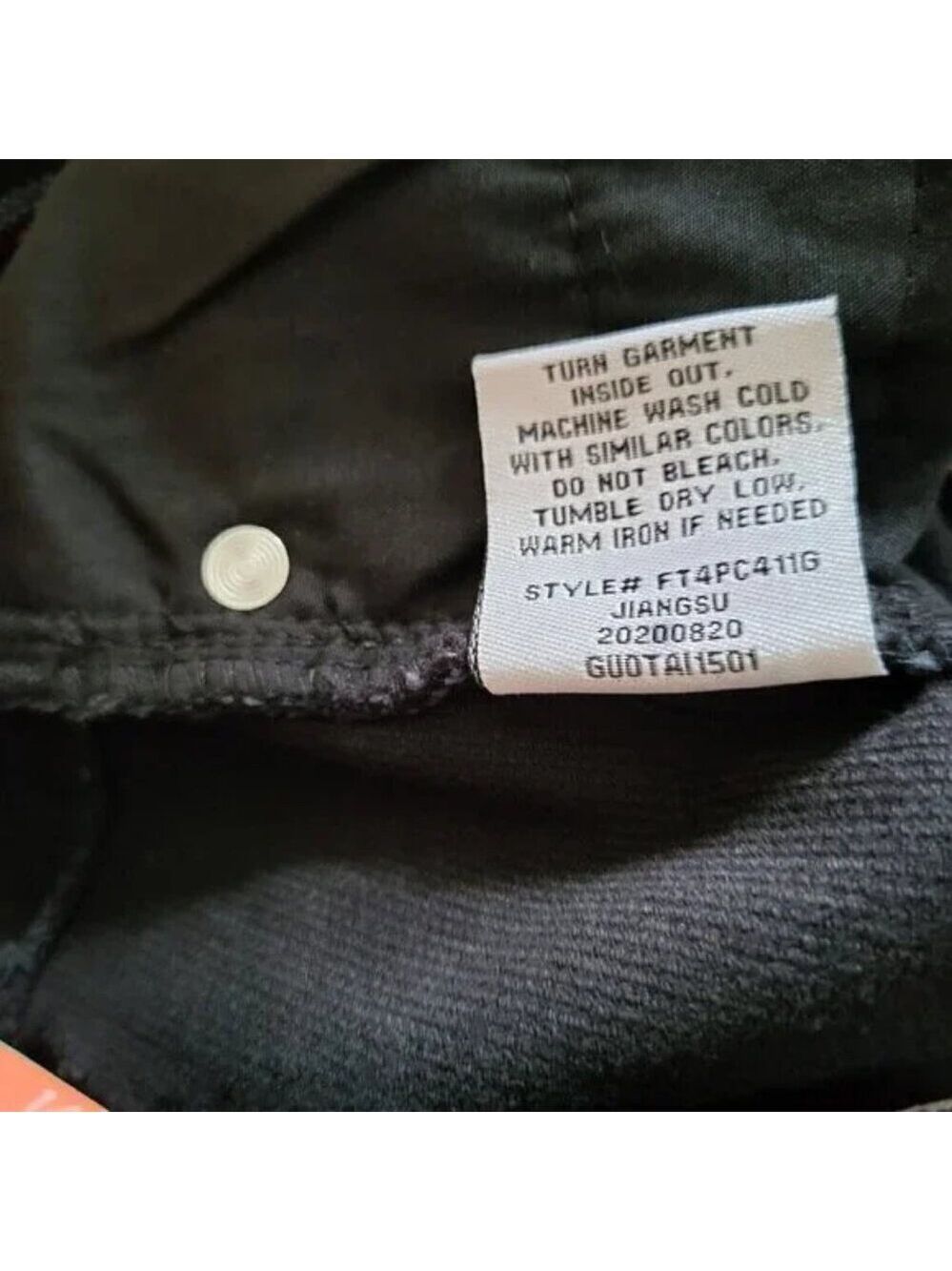 Copper Key Black Corduroy Pants Girls Size 14 - Picture 6 of 7